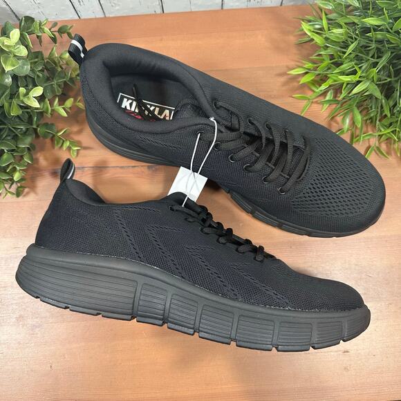 Kirkland Signature Men's Comfort Walker Sneakers Black Size 12 - Picture 1 of 8